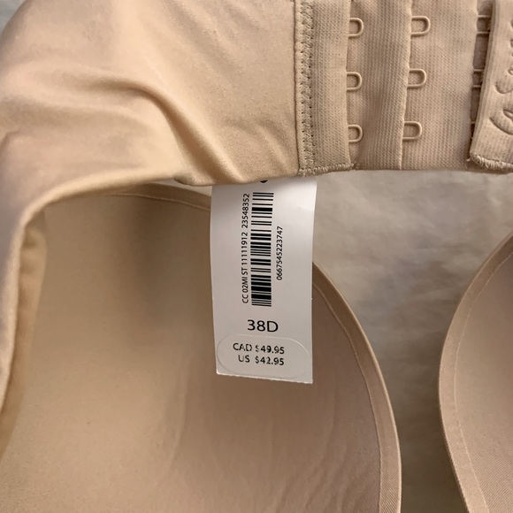 LS TAN Strapless Push-up Plunge, 38D NWT - Picture 5 of 5